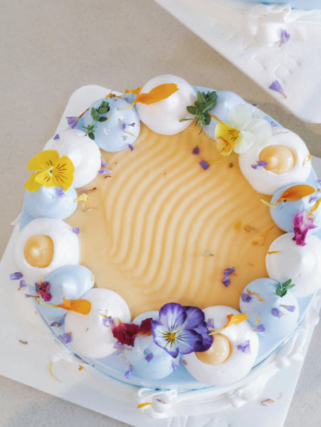 Blueberry Lemon Cream Cake - ENZE
