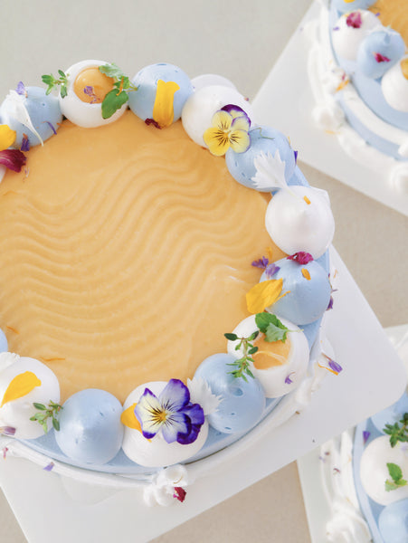 Blueberry Lemon Cream Cake - ENZE