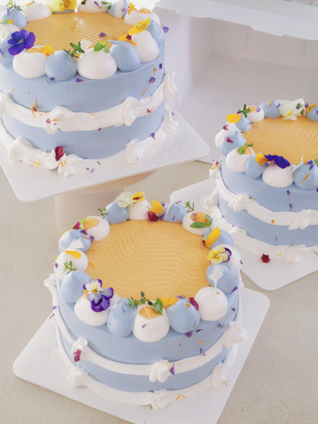 Blueberry Lemon Cream Cake - ENZE
