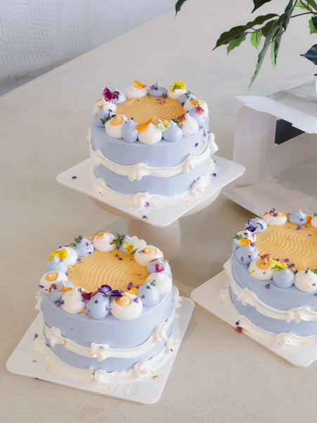 Blueberry Lemon Cream Cake - ENZE