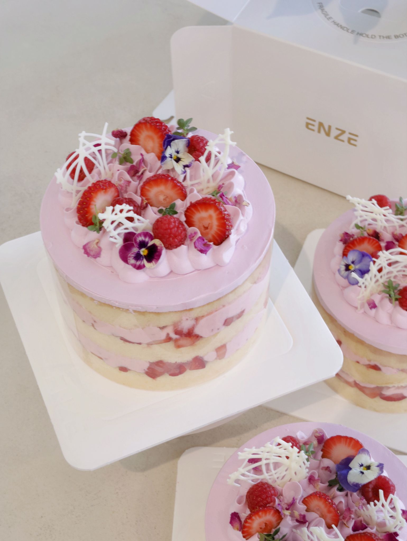 Strawberry Yoghurt Mochi Cake - Coming Soon - ENZE