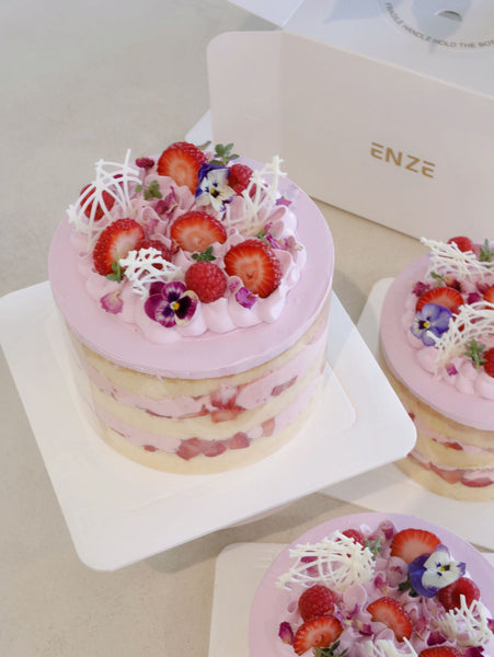 Strawberry Yoghurt Mochi Cake - Coming Soon - ENZE