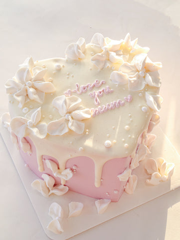 Blossom - Red Velvet & Japanese Cherry Blossom Heart Cake - ENZE