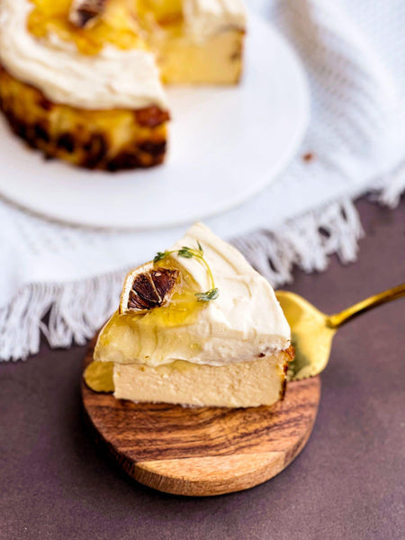 Honey Yuzu Basque Cheesecake - ENZE