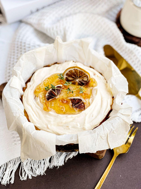 Honey Yuzu Basque Cheesecake
